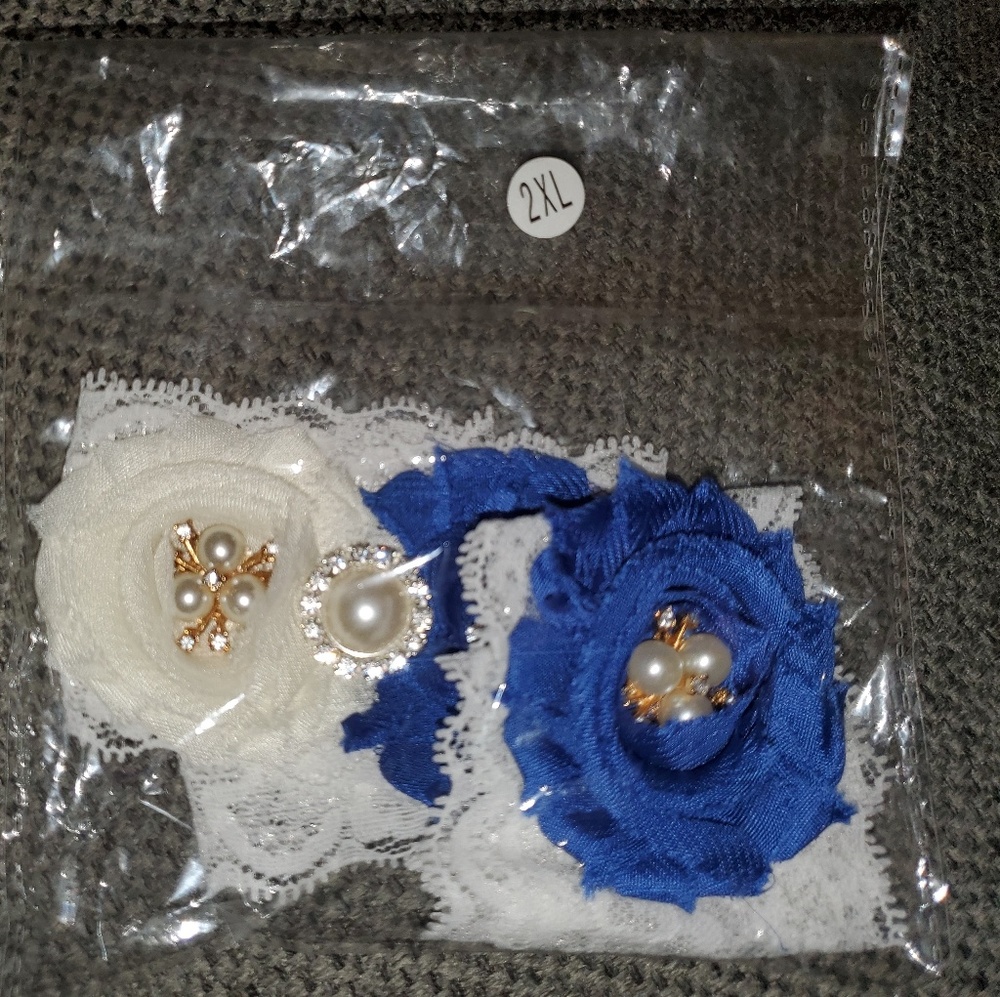 Plus size Wedding leg garters